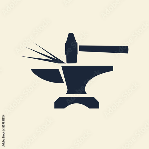 blacksmith abstract logo modern style