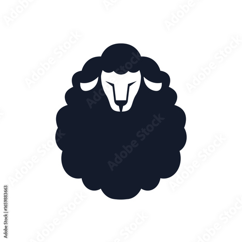 sheep abstract logo modern style