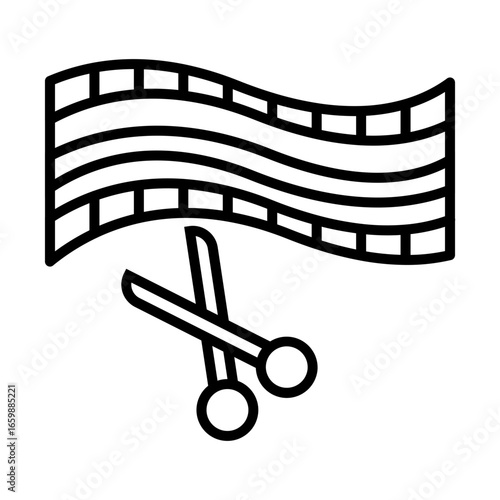 Film Strip Cutter icon design