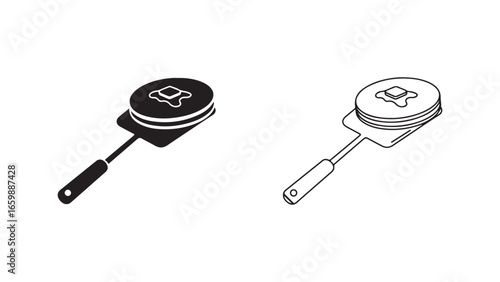 Pancake icon with transparent background