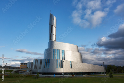 Norway, Europe. Northern Lights Cathedral church in Alta in Troms og Finnmark county