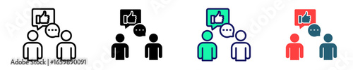 Feedback Session  Icon Set Multiple Style Collection