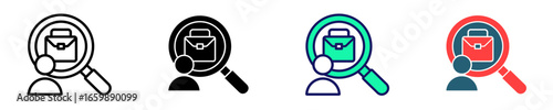 Job Search Help  Icon Set Multiple Style Collection