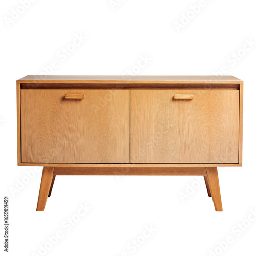 Wallpaper Mural stylish wooden cabinet isolated on white background Torontodigital.ca