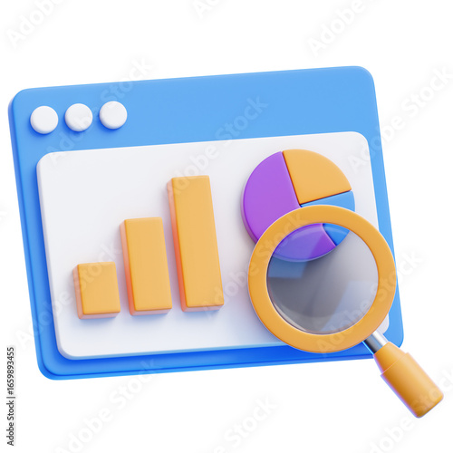 Market Analysis 3D Icon