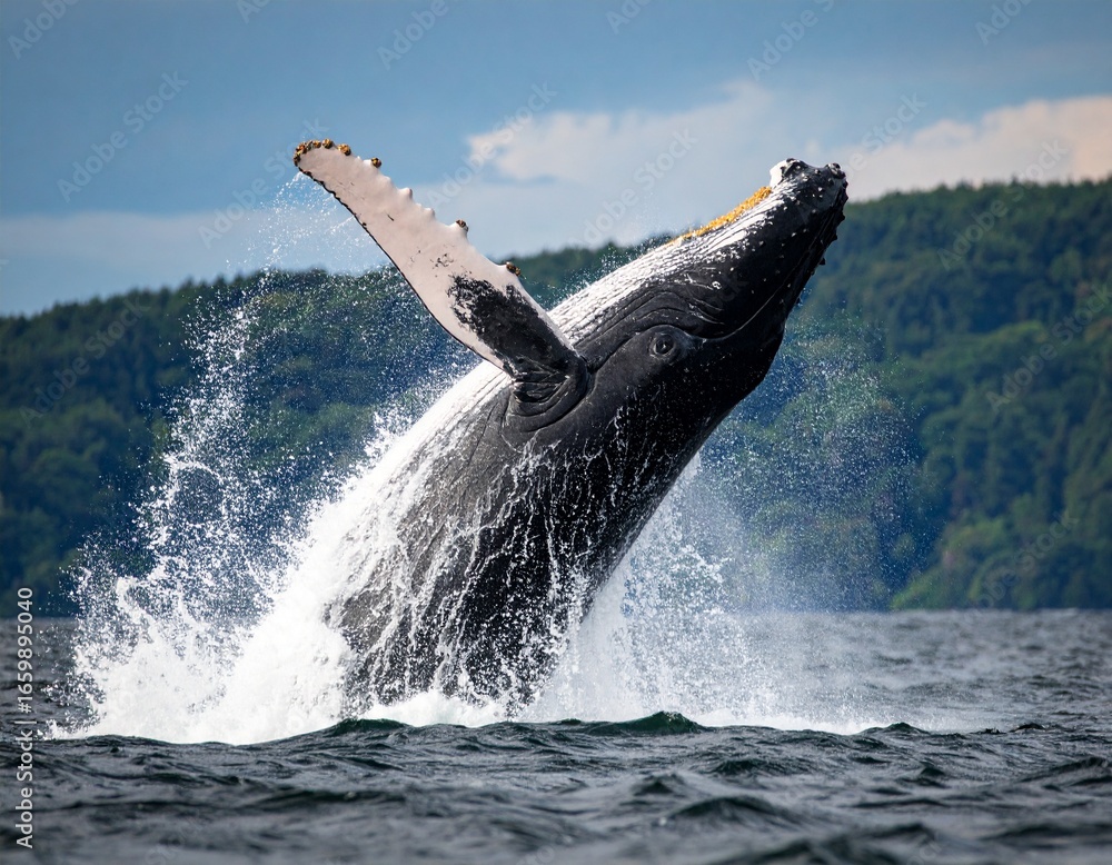 Fototapeta premium Humpback Whale Breach