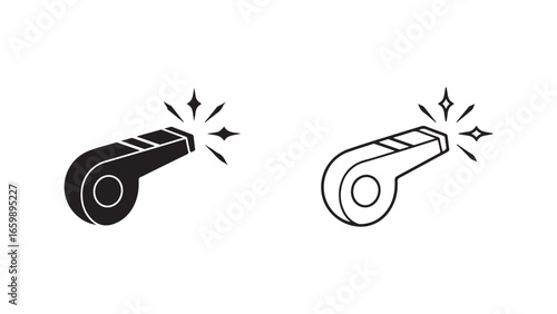 Whistle icon with transparent background