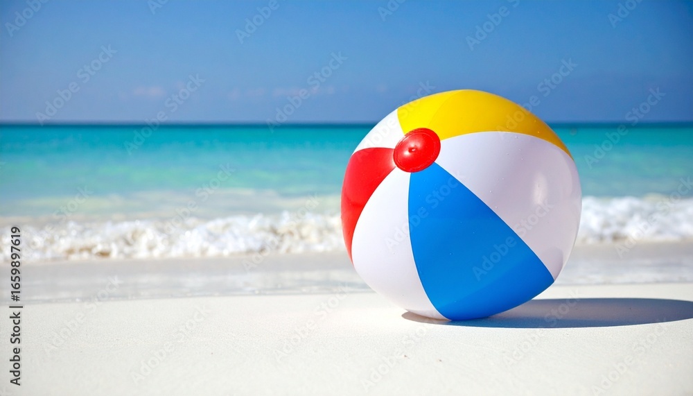 Fototapeta premium beach ball on the beach