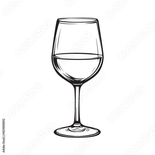 wine glass silhouette, wine glass vector illustrations, wine glass icon silhouette vector illustration