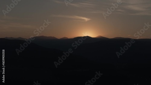 Wallpaper Mural Aerial footage of sunrise in the morning near Turquoise Lake in Leadville Colorado in the Sawatch Mountain Range Torontodigital.ca