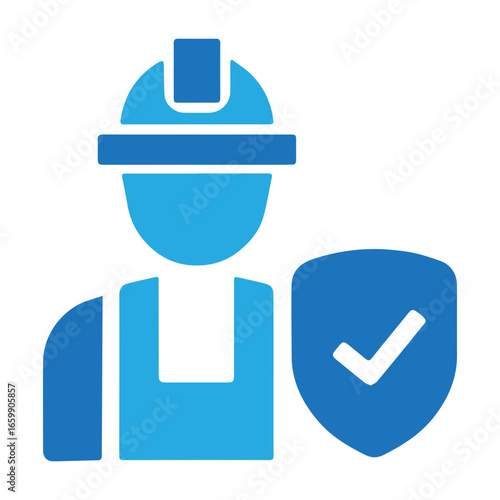 Worker insurance icon