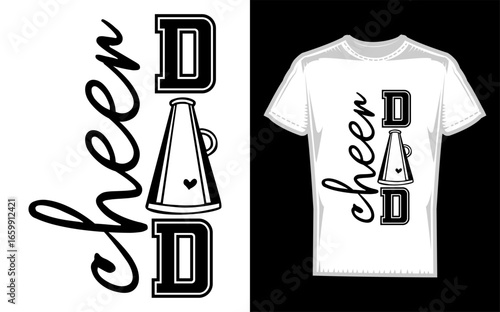 Cheer Dad Senior Class of 2026 Banner Silhouette Design A silhouette design for a cheerleading dad celebrating their child s senior year in the class