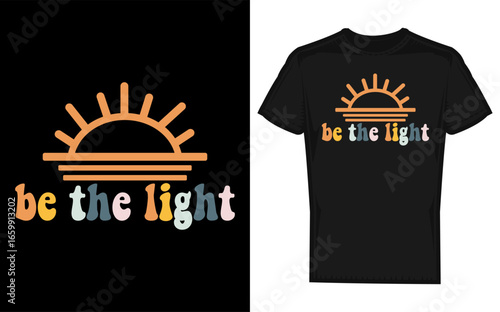 Christian Faith Illustration with Women Silhouettes Praying to Jesus and the Inspiring Message Be The Light a Symbol of Hope and Devotion silhouette