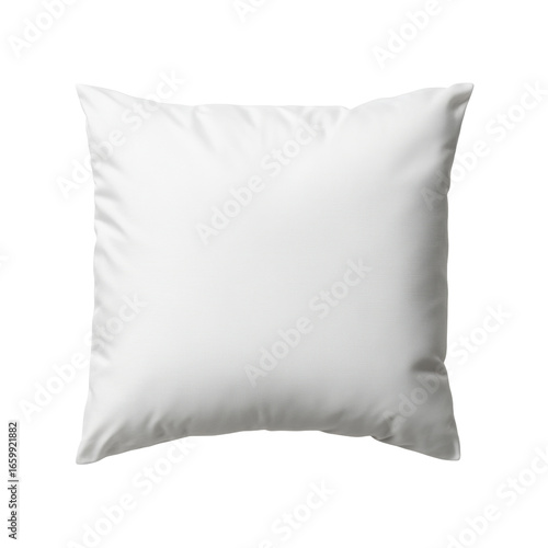 Crisp white throw pillow with soft texture for cozy home decor accent