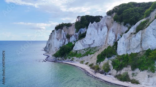 Les falaises de Mons Klint au bord de la mer Baltique au Danemark proche de Copenhague