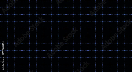 Hud Tech Background. Abstract Technology Grid. 3D Digital Line Interface Pattern. Game Blueprint Futuristic Data Bg. Vector Future UI Texture. Science Screen Cyber Landscape. Wireframe Digital Design 