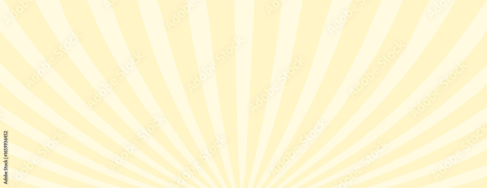 Simple striped vector background with rays