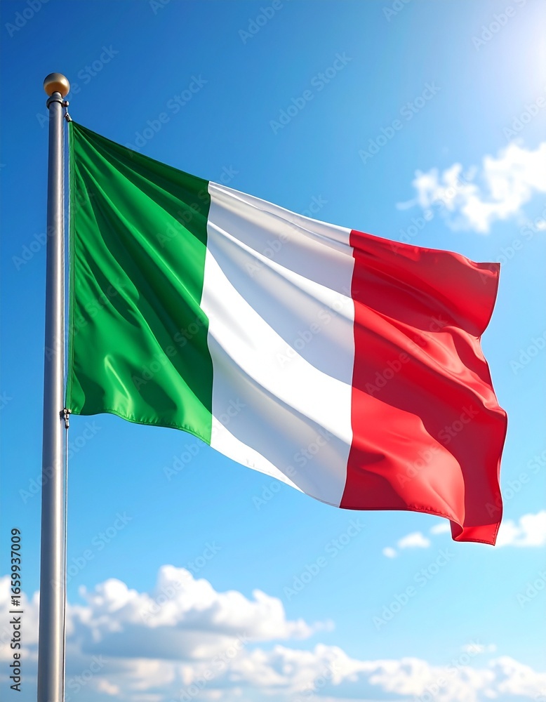 Naklejka premium flag of italy