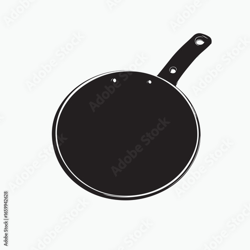 frying pan vector illustration