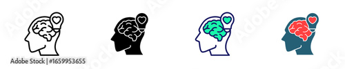 Emotional Intelligence  Icon Set Multiple Style Collection
