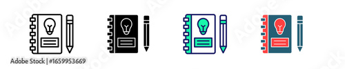 Learning Journal  Icon Set Multiple Style Collection
