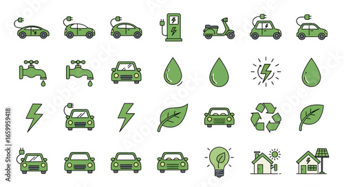 Drive green with electric cars, water conservation, and renewable energy solutions for a sustainable future.
