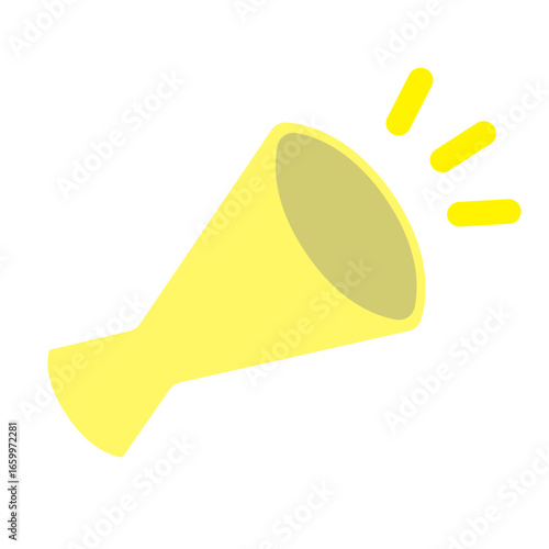 メガホンのベクターイラスト：運動会・応援 - Megaphone Vector Illustration: Sports Day and Cheering