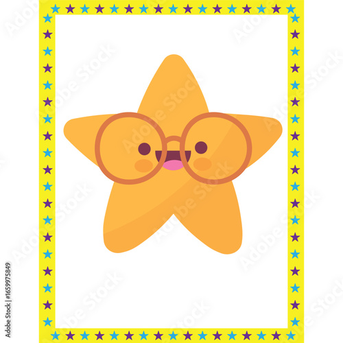 Classroom decoration vector art for kids star