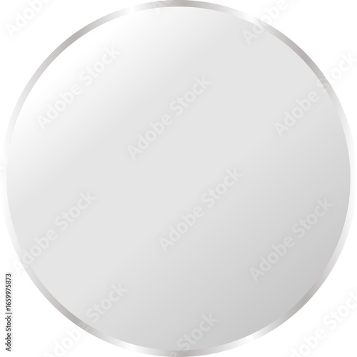 Transparent square glass with round reflections and sparkle