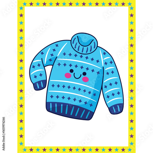 Classroom decoration vector art for kids sweater