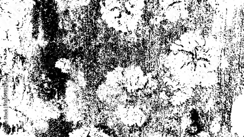 Wallpaper Mural Vector grunge overlay. Paint texture with spray effect and drop ink splashes. Torontodigital.ca