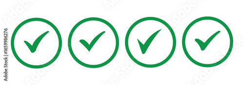 Check mark icons button set. yes or no checkmark sign. Check box icon with right and wrong buttons. black tick box and black cross symbol