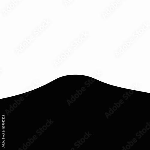 Minimalistic Black and White Abstract Landscape