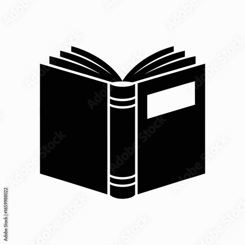 Open Book Icon for Education and Reading