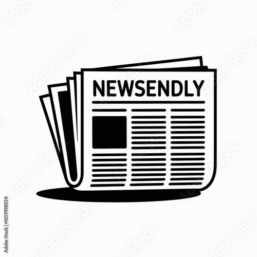 Newspaper Illustration with Newsendly Branding