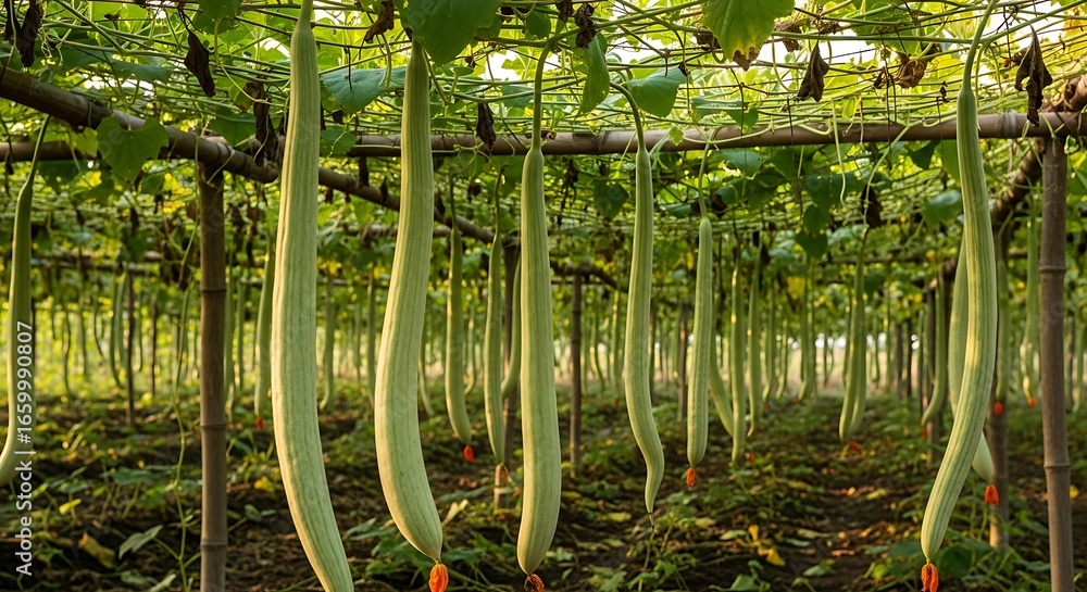 Fototapeta premium Gourd farm