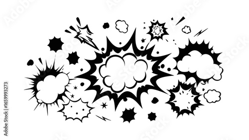 Bursting Starbursts explosion abstract