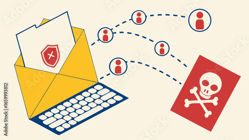 Email Security Warning Virus Transmission via Email.