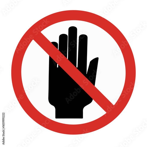 Stay Clear Label Warning sign