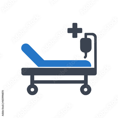 Hospital Gurney Patient Icon