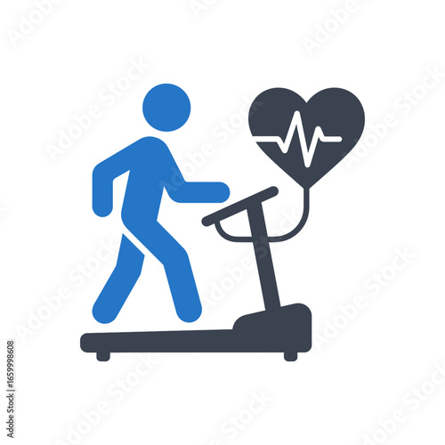 Treadmill Cardiac Stress Icon