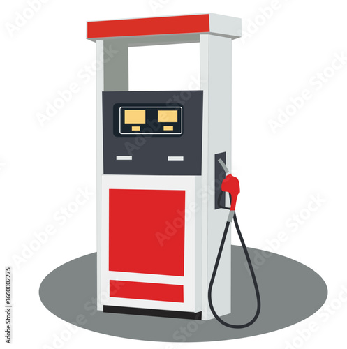 gas station.Gas pump station with petrol pipe. 