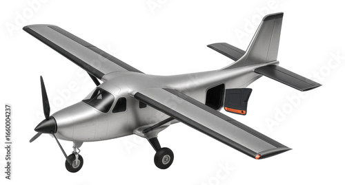 Short takeoff and landing aircraft with high-mounted wings and rear loading door