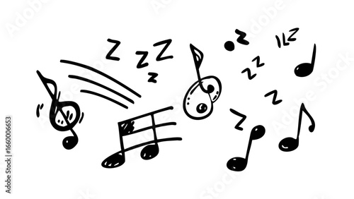 Musical Notes Collection treble clef bass clef