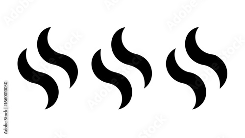 Swirling Black Smoke Wisps abstract
