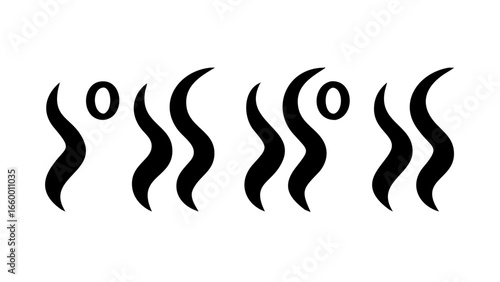 Wispy Black Steam Swirls smoke vapor