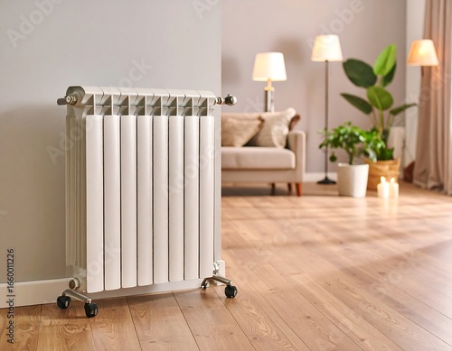 Wallpaper Mural Modern radiator in a cozy living room Torontodigital.ca