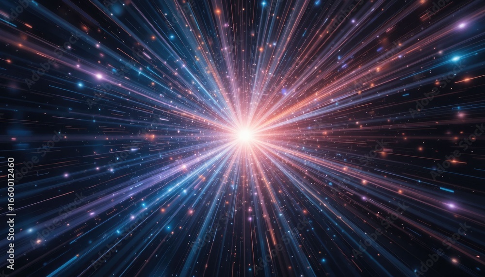 Fototapeta premium background of abstract cosmic space rays