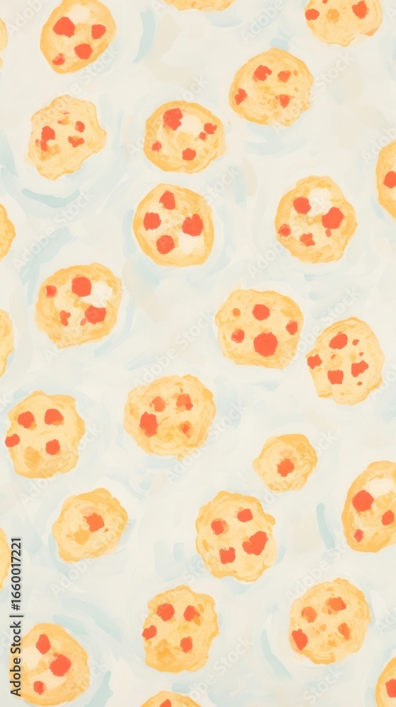 Strawberries scones dessert pattern backgrounds cookie.