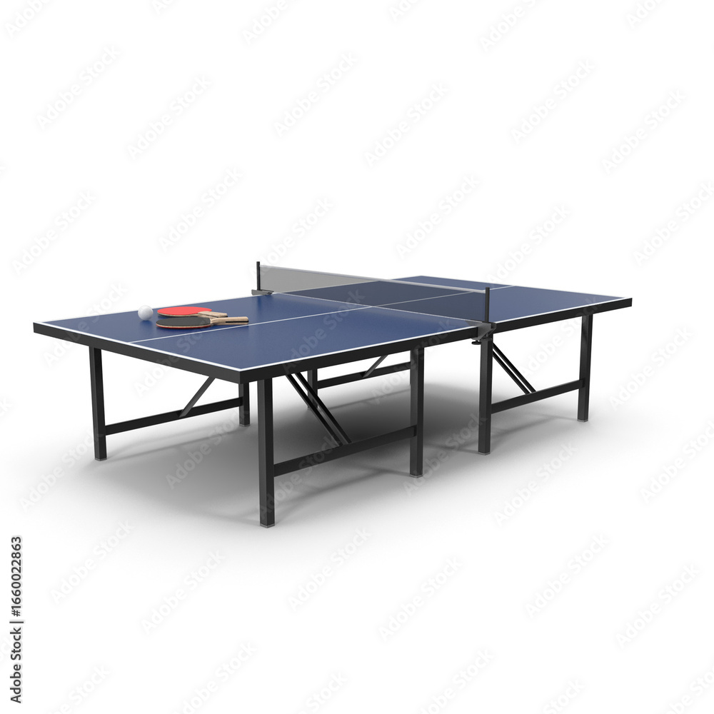 Fototapeta premium Ping Pong Table Indoor Recreation and Sport 3d Png